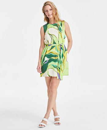 Women's Printed Palm Shift Dress Sam Edelman