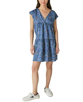 Женское мини-платье с цветочным принтом Lucky Brand