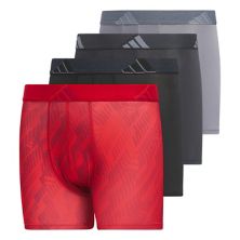 Boys 4-20 Adidas Youth Microfiber Graphic 4-Pack Boxer Brief Adidas