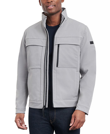 Мужская стильная куртка из мягкого материала с молнией во всю длину Michael Kors