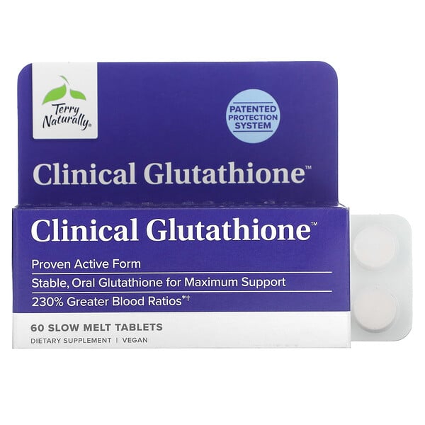Clinical Glutathione - 60 медленнорастворимых таблеток - Terry Naturally Terry Naturally