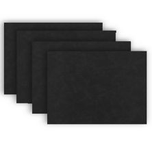 Dainty Home Sorento Faux Leather Reversible 2 Pattern Rectangular Placemat Set Of 4 Dainty Home