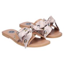 Women's Cuce Tan Pittsburgh Penguins Bow Sandals Unbranded