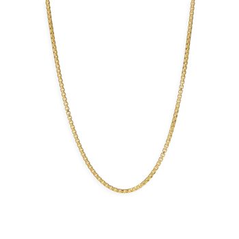 Goldplated Box Chain Necklace DEGS & SAL