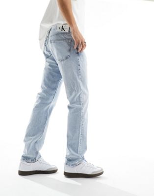 Calvin Klein Jeans authentic straight jeans in light wash Calvin Klein