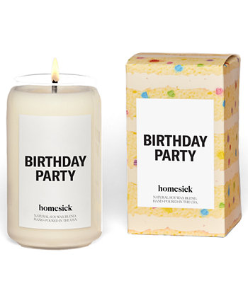 Свеча с ароматом ванили для вечеринки по случаю дня рождения, 13,75 унции. Homesick Candles