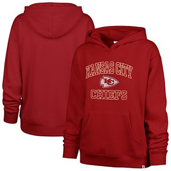 Women's '47  Red Kansas City Chiefs Clarity Naomi Pullover Hoodie 47 Brand