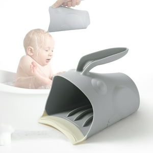 Rezlli Bath Rinse Cup for Baby, Baby Bath Cup, Hair Shampoo Rinser for Toddlers (Gray) Visit the Rezlli Store