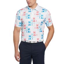 Мужская футболка-поло для гольфа Grand Slam с короткими рукавами и тропическим принтом Grand Slam