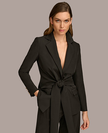 Women's Tie-Front Blazer Donna Karan New York