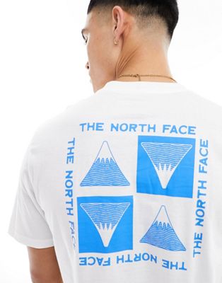 Мужская Хлопковая Футболка The North Face с принтом на спине в белом и синем цветах - Эксклюзив ASOS The North Face
