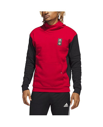 Мужская красная толстовка с капюшоном Atlanta United FC Travel Pullover Adidas