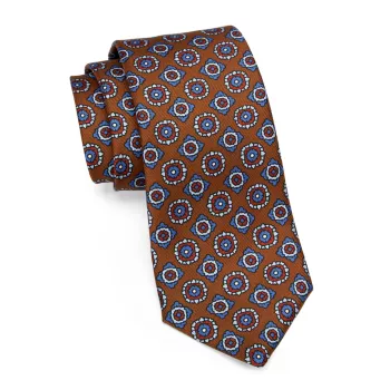 Абстрактный шелковый галстук Kiton
