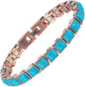 Copper Bracelets for Women, Effective Magnetic Bracelets with 3500 Gauss Ultra Magnets and 2 Extra Link MagVIVACE