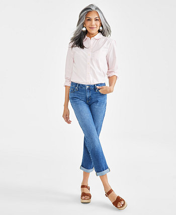 Женские свободные джинсы-подружки со средней посадкой, созданные для Macy's Style & Co