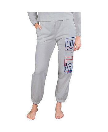 Женские серые брюки из френч терри Buffalo Bills Sunray Concepts Sport