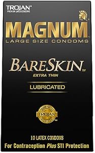 Trojan Magnum Bareskin Large Size Condoms - 10 Count TROJAN