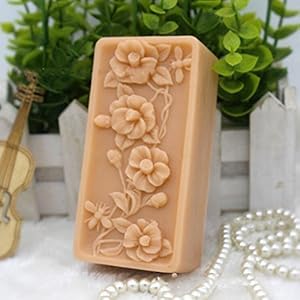 Silicone Soap Bar Mold Silicone Flower Mold DIY Craft Molds Handmade Soap Mold GRAINRAIN