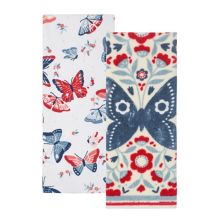 Набор кухонных полотенец Americana Butterfly из 2 упаковок махровых полотенец Americana