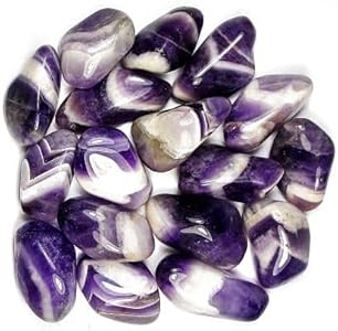 Chevron Amethyst Tumble Stone Banded Amethyst - Healing Stone - Crystal Healing 20-25mm (1) Pachamama Essentials