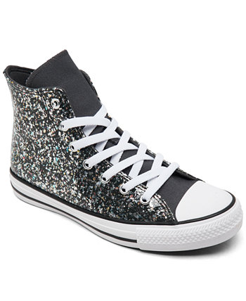 Big Girls Chuck Taylor All Star Glitter Casual Sneakers from Finish Line Converse