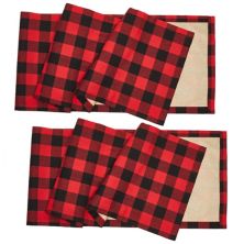 2 Pack Buffalo Plaid Christmas Table Runner, Red and Black Reversible Burlap and Cotton (14 x 72 in) Farmlyn Creek
