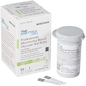 McKesson TRUE METRIX Professional Monitoring Blood Glucose Test Stripes, 50 Strips, 3 Packs, 150 Total Mckesson