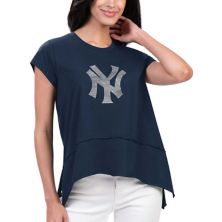 Женская темно-синяя футболка G-III 4Her от Carl Banks New York Yankees Cheer Fashion In The Style