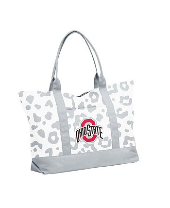 Женская сумка-тоут с леопардовым принтом штата Огайо Buckeyes Logo Brand