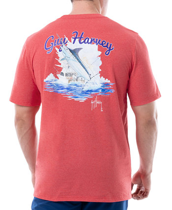 Мужская футболка с круглым вырезом и короткими рукавами A Day Fishing Threadcycled™ Guy Harvey