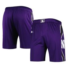 Мужские фиолетовые баскетбольные шорты с логотипом Under Armour Northwestern Wildcats Under Armour