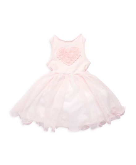 Baby Girl&#8217;s 2-Piece Soutache Heart Tiered Dress &amp; Bloomers Set Pippa & Julie