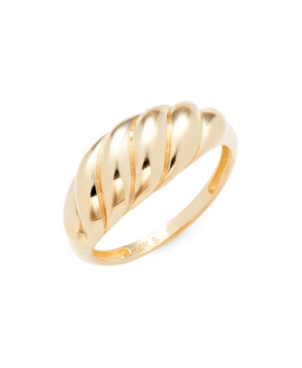 Поворотное кольцо из 14-каратного желтого золота Saks Fifth Avenue