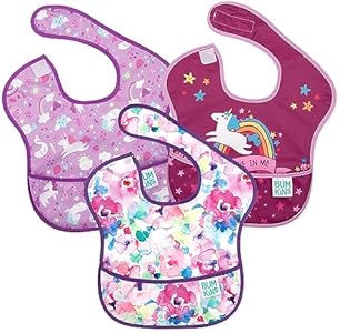 Bumkins Bibs for Girl or Boy, SuperBib Baby and Toddler for 6-24 Months Bumkins