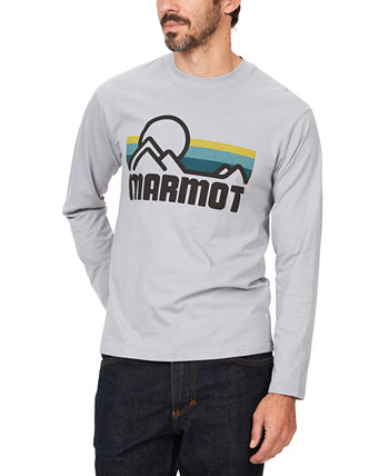Мужская футболка с длинными рукавами и графическим логотипом в прибрежном стиле Marmot