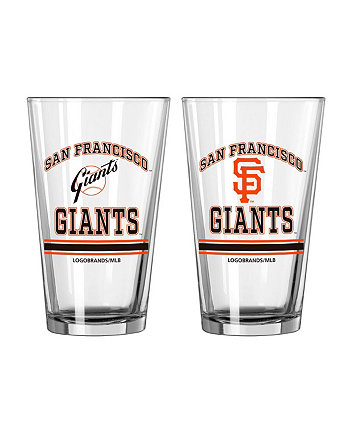 Сан-Франциско Джайентс, 16 унций, пинта, две упаковки стаканов Logo Brand