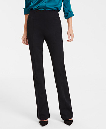 Трикотажные брюки понте с высокой посадкой, созданные для Macy's I.N.C. International Concepts