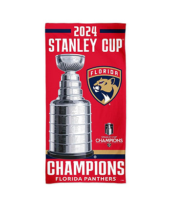 Florida Panthers 2024 Stanley Cup Champions 30" x 60" Spectra Beach Towel Wincraft