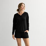 Women's Sonoma Goods For Life® Knit Henley Pajama Top Sonoma