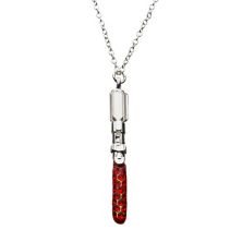 Ожерелье с подвеской в виде светового меча из красных кристаллов Звездных войн Star Wars
