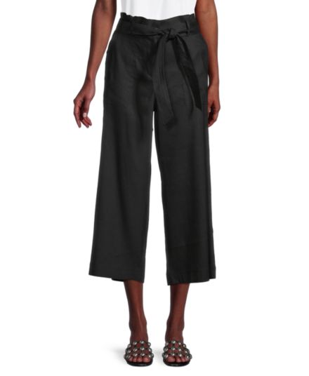 Широкие брюки из смесового льна Calvin Klein