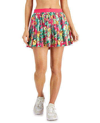 Women's Tropical Printed Pleated Skort, Created for Macy's ID Ideology