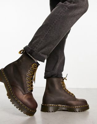 Темно-коричневые ботинки Dr Martens 1460 Bex с 8 люверсами Dr. Martens