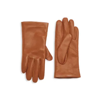 Короткие классические перчатки из кожи наппа Vince