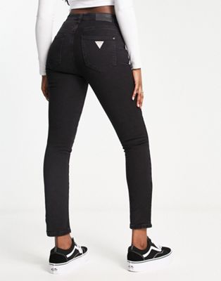 Черные джинсы скинни с высокой посадкой Guess Originals Guess Originals