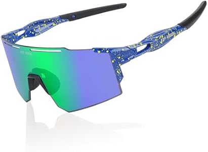 EXP VISION Polarized Cycling Glasses, UV 400 Sports Sunglasses Biking Goggles Running Hiking Golf Fishing Driving EXP VISION