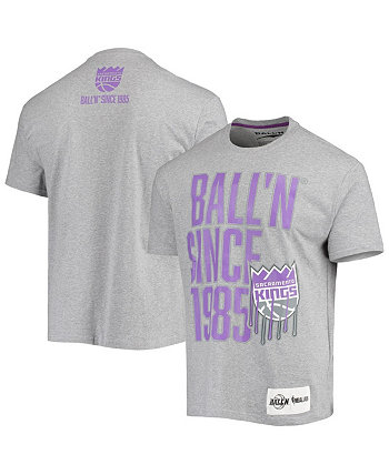 Men's Heathered Gray Sacramento Kings Since 1985 T-shirt BALL'N