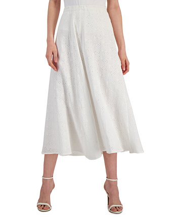 Женская юбка без застежек с люверсами Anne Klein
