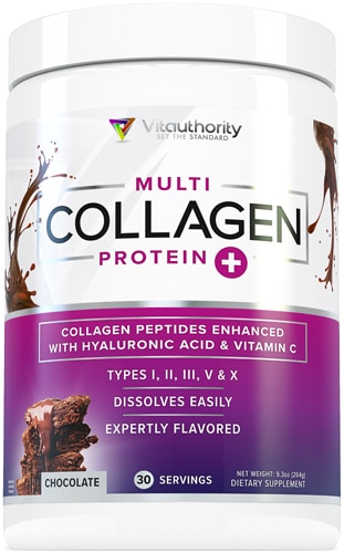 Vitauthority Multi Collagen Protein Plus Chocolate — 30 порций Vitauthority