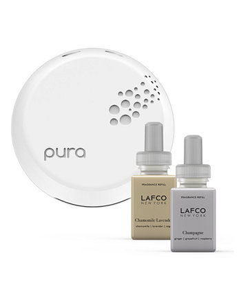 Набор ароматических диффузоров Pura Smart Home с ромашкой, лавандой и шампанским Lafco
